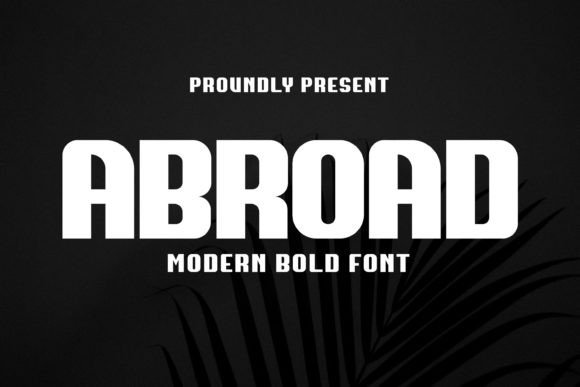 Abroad Font for Bold Web Design