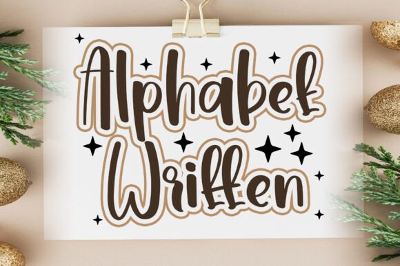 Alphabet Written Font for Elegant Branding