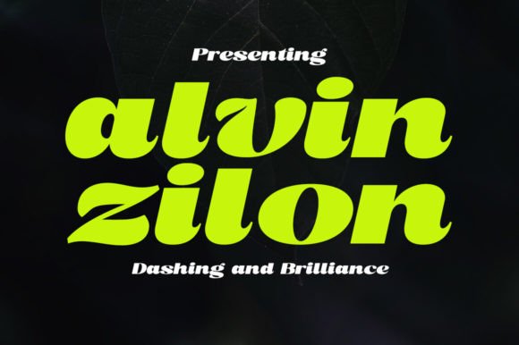 Alvin Zilon Font for Creative Campaigns