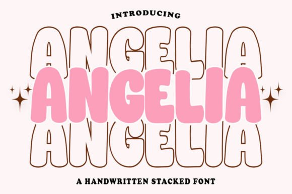 Angelia Stacked Font