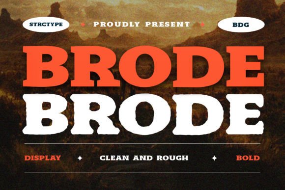 Brode: Bold Display Font for Impactful Campaigns