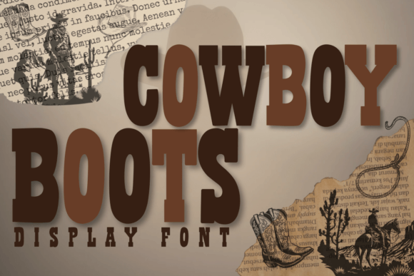 Cowboy Boots Font for Creative Projects