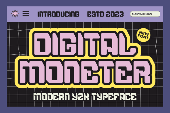 Digital Moneter Font