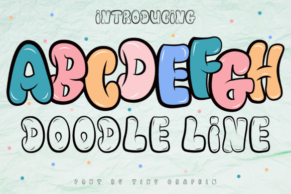 Doodle Line Font for Creative Projects