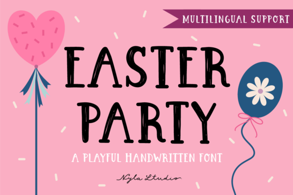 Easter Party Font for Festive Design