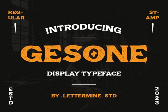 Gesone: A Vintage Display Font