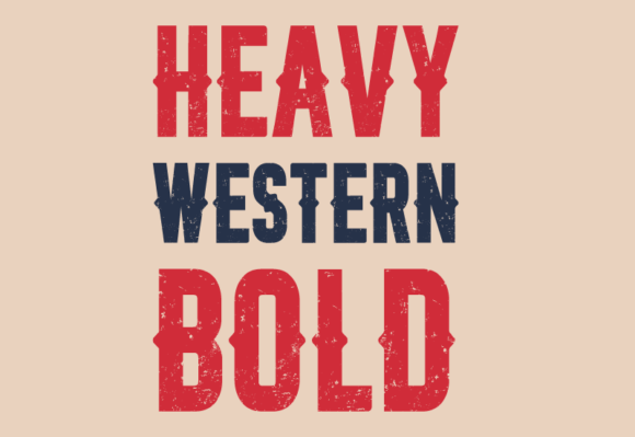 Heavy Western Bold Font