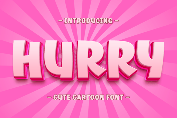 Hurry Font: Bold and Adorable