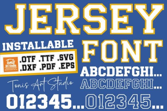 Jersey Outline Font