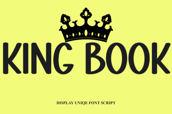 King Book Font for Creative Projects