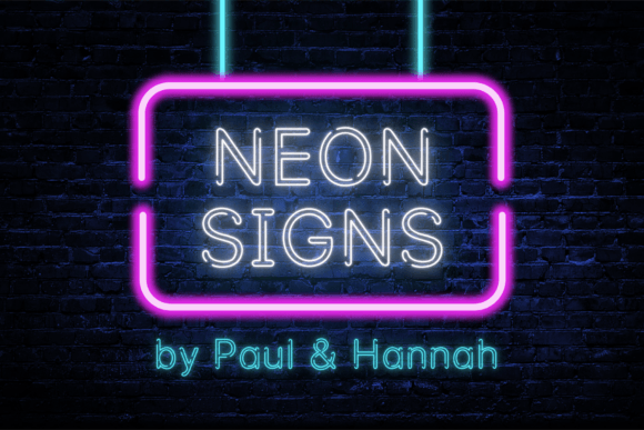 Neon Signs Font for Bold Design