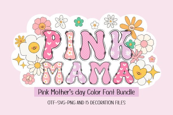 Pink Mama Font for Creative Design