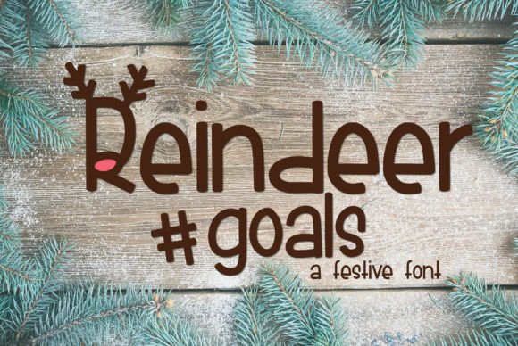 Reindeer Goals Font for Holiday Web Design