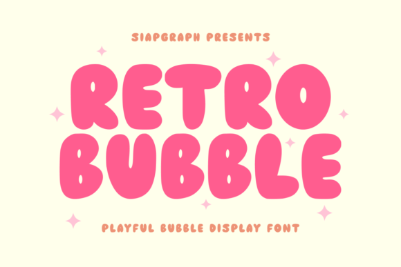 Retro Bubble Font for Creative Projects