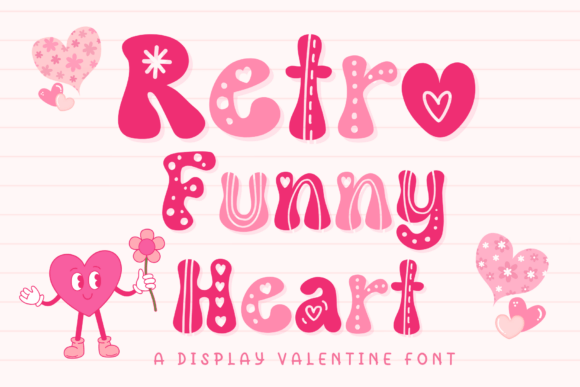 Retro Funny Heart Font Review