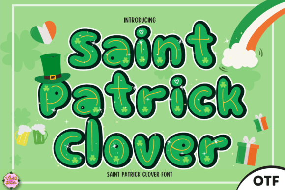 Saint Patrick Clover Font