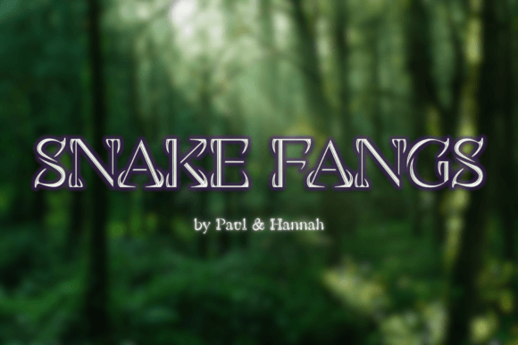 Snake Fangs Font: Bold & Unique