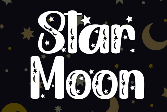 Star Moon Font for Bold Campaigns
