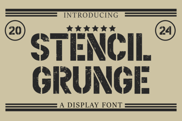 Stencil Gruge: A Bold Font for Business