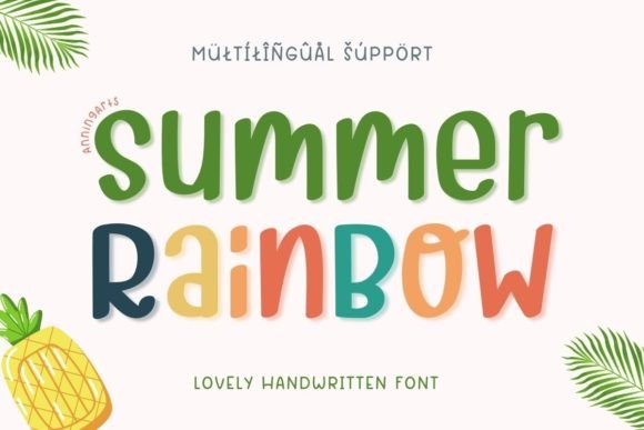 Summer Rainbow Font Review