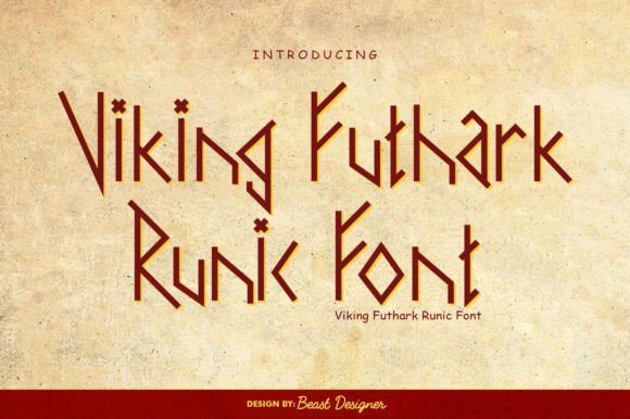 Viking Futhark Runic Font