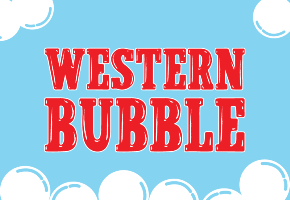 Western Bubble Font